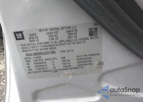 2010 Buick Enclave 1Xl z USA, uszkodzony, nr VIN 5GALVBED5AJ221385